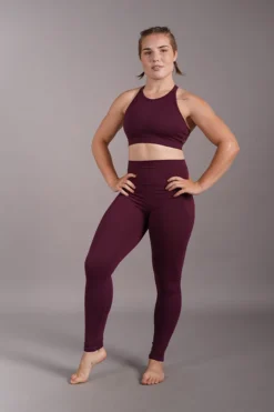 Off The Pole Scrunch Butt Leggings - Burgundy