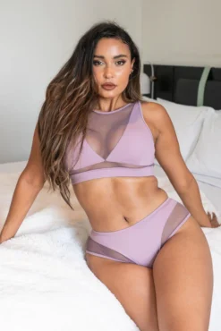 All Pole Wear Lunalae Midnight Low Waisted Bottoms - Recycled Mauve
