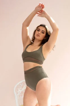 All Pole Wear Lunalae Dahlia Top - Recycled Khaki