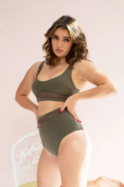 Lunalae Dahlia Bottoms - Recycled Khaki All Pole Wear