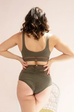 Lunalae Dahlia Bottoms - Recycled Khaki All Pole Wear