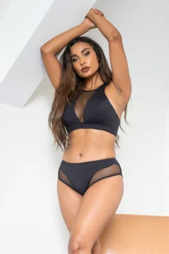 Lunalae Midnight Low Waisted Bottoms - Recycled Black