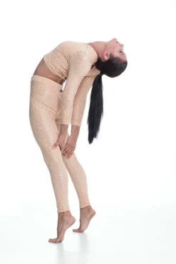 Paradise Chick Superhero Series Ultra Grip Leggings - Beige Leopard