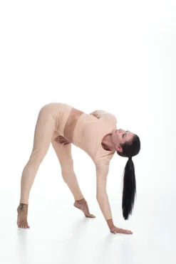 Paradise Chick Superhero Series Ultra Grip Leggings - Beige Leopard