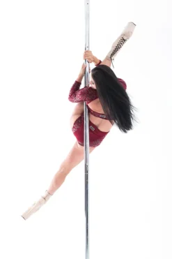 Paradise Chick Superhero Series Ultra Grip Crop Top - Cherry Leopard All Pole Wear