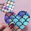 Naughty Thoughts Heart Pasties (5 Pairs) - Mermaid
