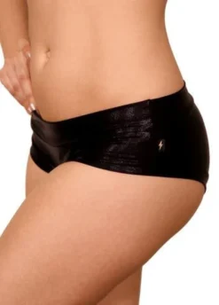 Cleo The Hurricane Hot Pants - Metallic Black All Pole Wear