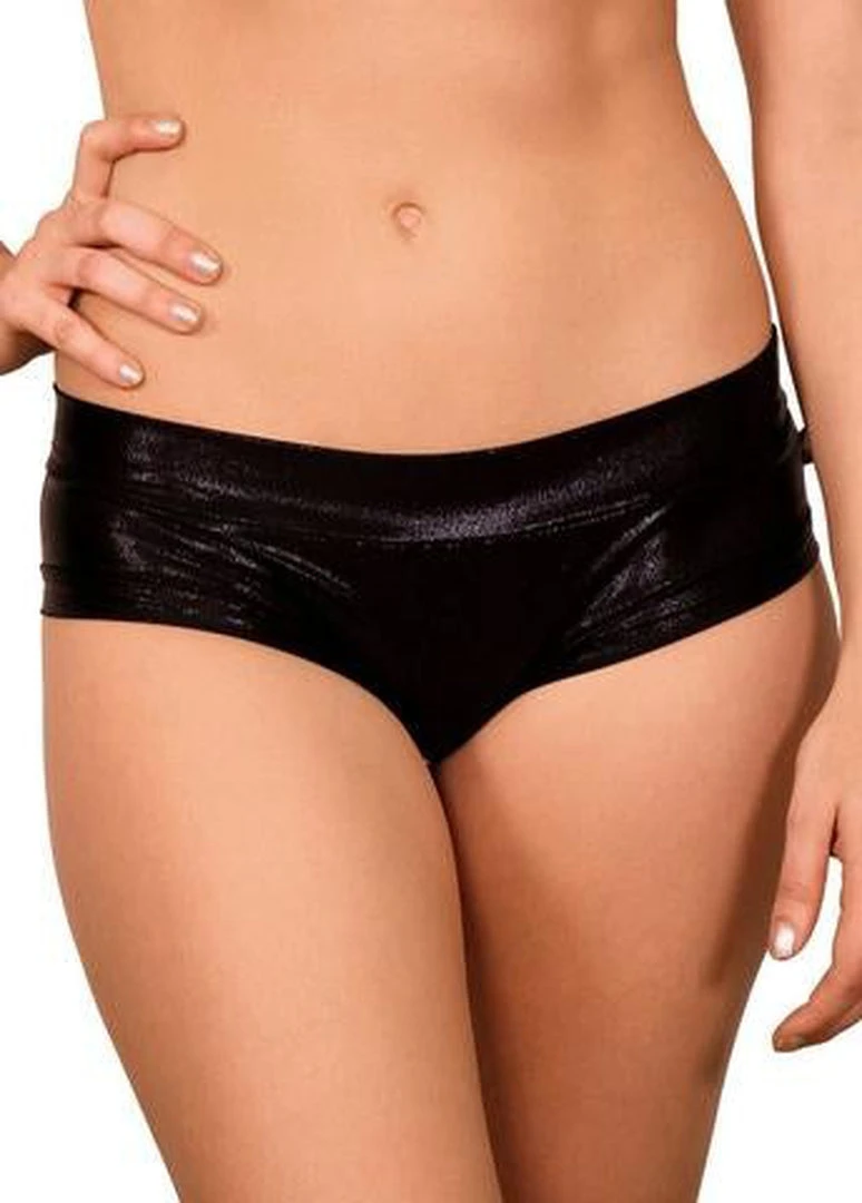 Cleo The Hurricane Hot Pants - Metallic Black All Pole Wear