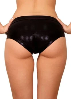 Cleo The Hurricane Hot Pants - Metallic Black All Pole Wear