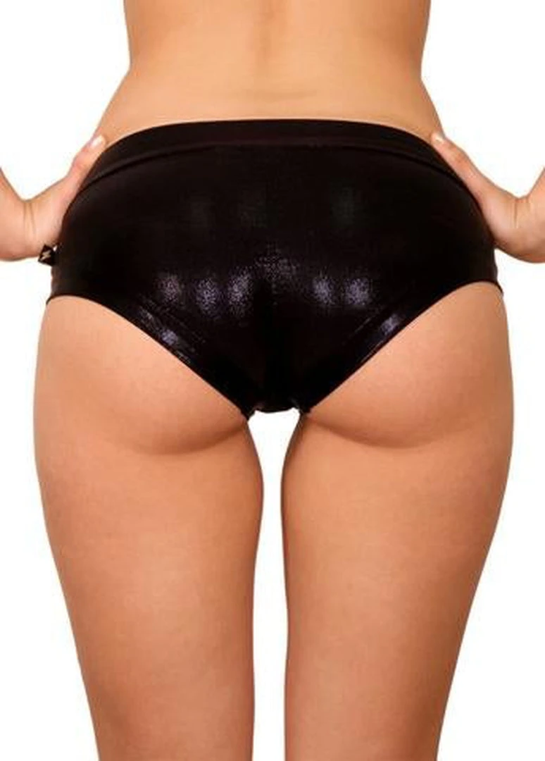 Cleo The Hurricane Hot Pants - Metallic Black All Pole Wear