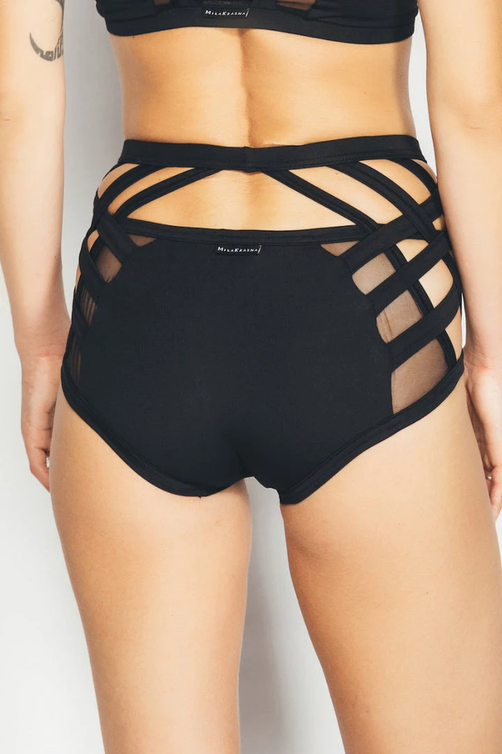 All Pole Wear MilaKrasna Bisera Bottoms - Black