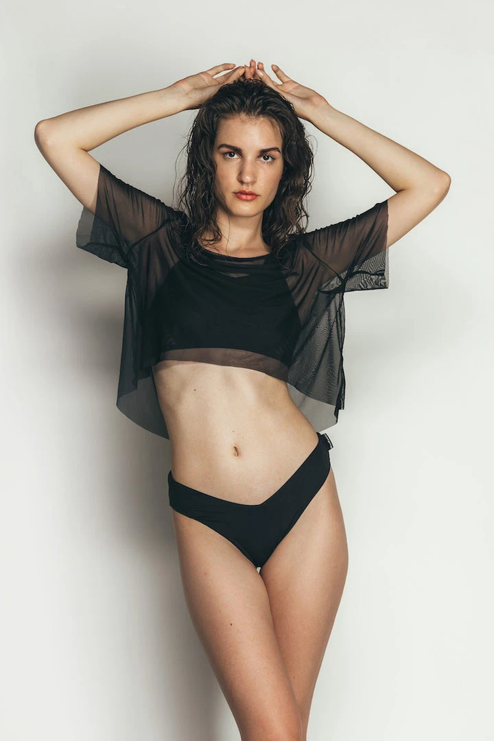 MilaKrasna Masha Top - Mesh Black