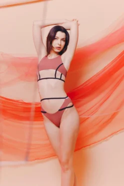 MilaKrasna Pia Bottoms - Dark Rose All Pole Wear