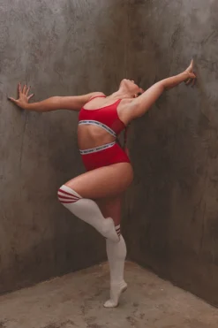 Rolling Alpha High Waisted Hot Pants - Red