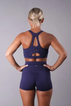 Off The Pole Classic Sports Bra - Navy Blue All Pole Wear