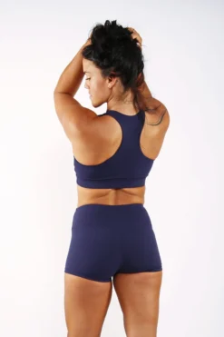 Off The Pole Keyhole Sports Bra - Navy Blue All Pole Wear