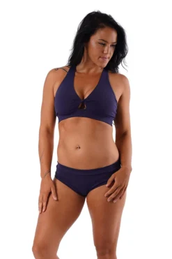 Off The Pole Keyhole Sports Bra - Navy Blue All Pole Wear