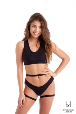 Back In Stock Bandurska New Moon Suspender Accessory - Black