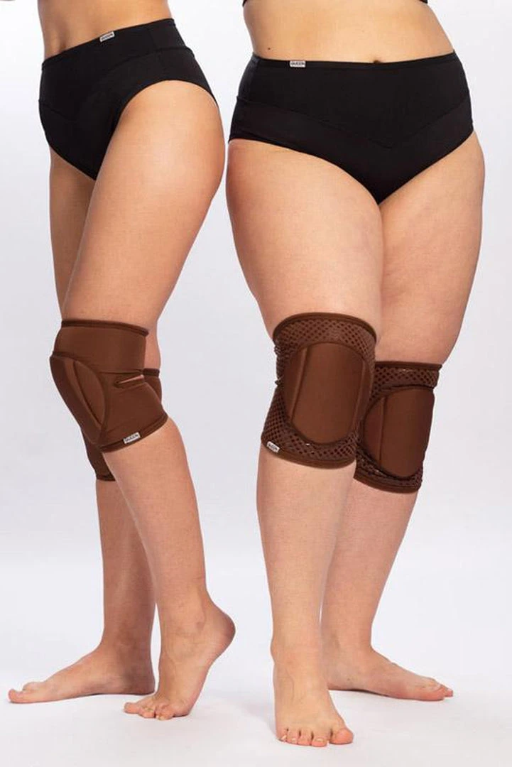 Queen Accessories Queen Grippy Kneepads - Cacao Plus Size Pole Wear