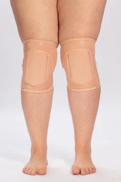 Queen Accessories Plus Size Pole Wear Queen Grippy Kneepads - Latte