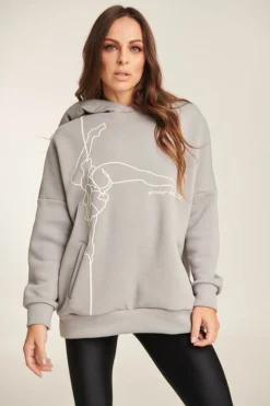 Loungewear Tops Paradise Chick Pole Dancer Hoodie - Grey