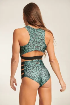 All Pole Wear Paradise Chick Athlecious Crop Top - Emerald