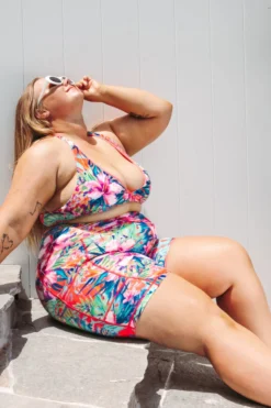 AMBR Designs Halter Crop Top - Aloha