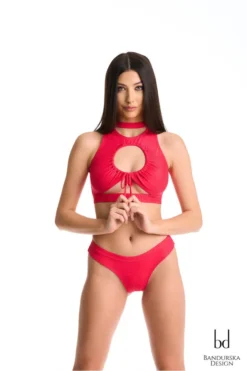 New In Bandurska Peru Top - Red