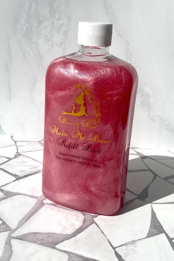 Dancing Dust Make Me Dewy Extreme Refill Pack - Pink (500ml) New In