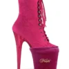 Back In Stock Pleaser USA Shoe Protectors - Hot Pink Velvet