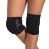 Back In Stock Poledancerka Grippy Kneepads - Black (with Pocket)