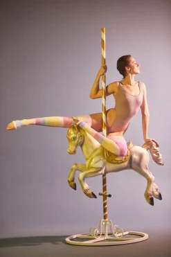 Rolling Thigh High Leg Warmers With Stirrups - Pony Striped (2 Sizes) Accessories