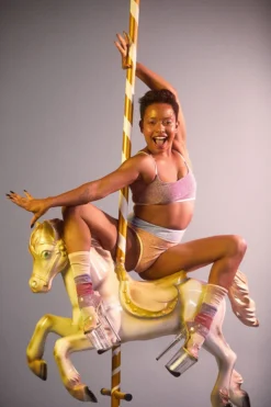 Rolling Calf High Socks - Pony Striped Accessories