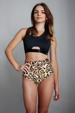 All Pole Wear Pole Addict High Waisted Shorts - Sunrise Leopard