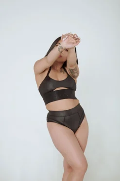 Creatures Of XIX Riding Solo Sports Bra - Black All Pole Wear