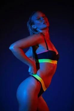 Rolling Alpha Cheeky Shorts - Neon