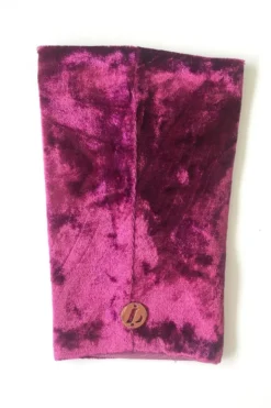 Accessories Lunalae Shoe Covers - Rose Crushed Velvet