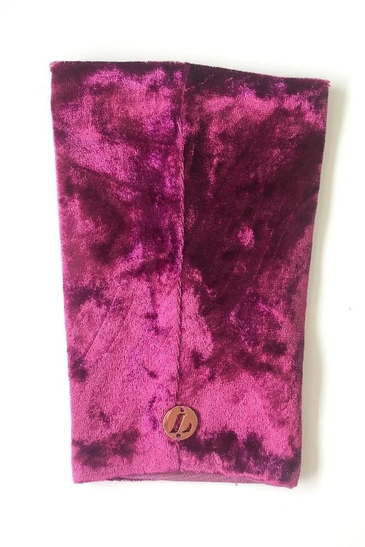 Accessories Lunalae Shoe Covers - Rose Crushed Velvet