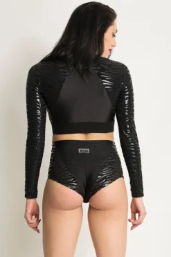 Paradise Chick Superhero Sticky Shorts - Zebra