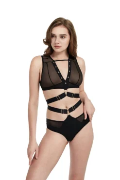 Hamade Activewear Mesh Side Bottoms - Black