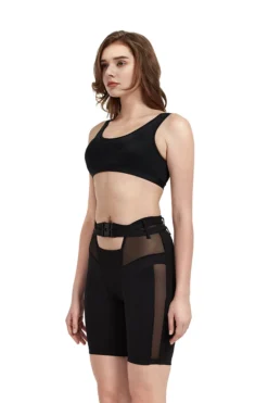 Hamade Activewear Buckle Cycling Shorts - Black All Pole Wear