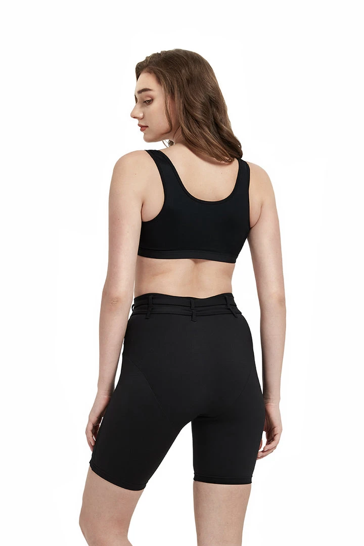 Hamade Activewear Buckle Cycling Shorts - Black All Pole Wear