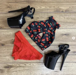 Shoes Pleaser USA Flamingo-809 8inch Pleasers - Patent Black