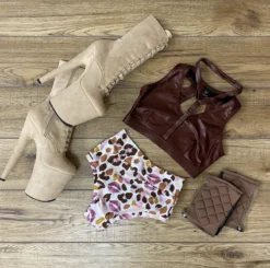 Accessories Poledancerka Grippy Kneepads - Nude 02 (with Pocket)