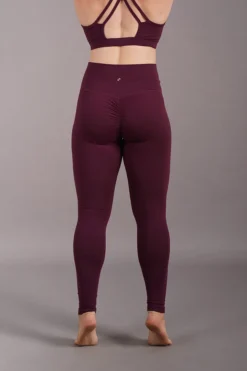 Off The Pole Scrunch Butt Leggings - Burgundy