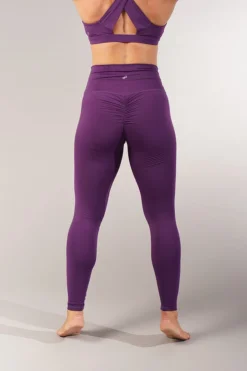 Off The Pole Scrunch Butt Leggings - Dark Purple