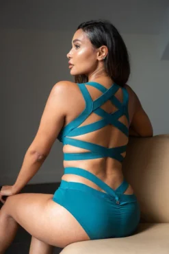 All Pole Wear Lunalae Serena Top - Recycled Teal