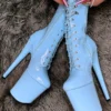 Shoes Hella Heels LipKit 8inch Boots - Sky High