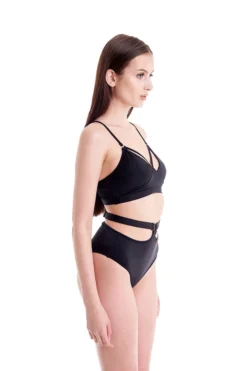 Hamade Activewear High Waist O-Ring Bottoms - Black All Pole Wear