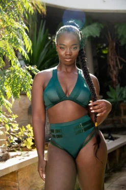 All Pole Wear Tatiana Activewear Isla Shorts - Forest Green